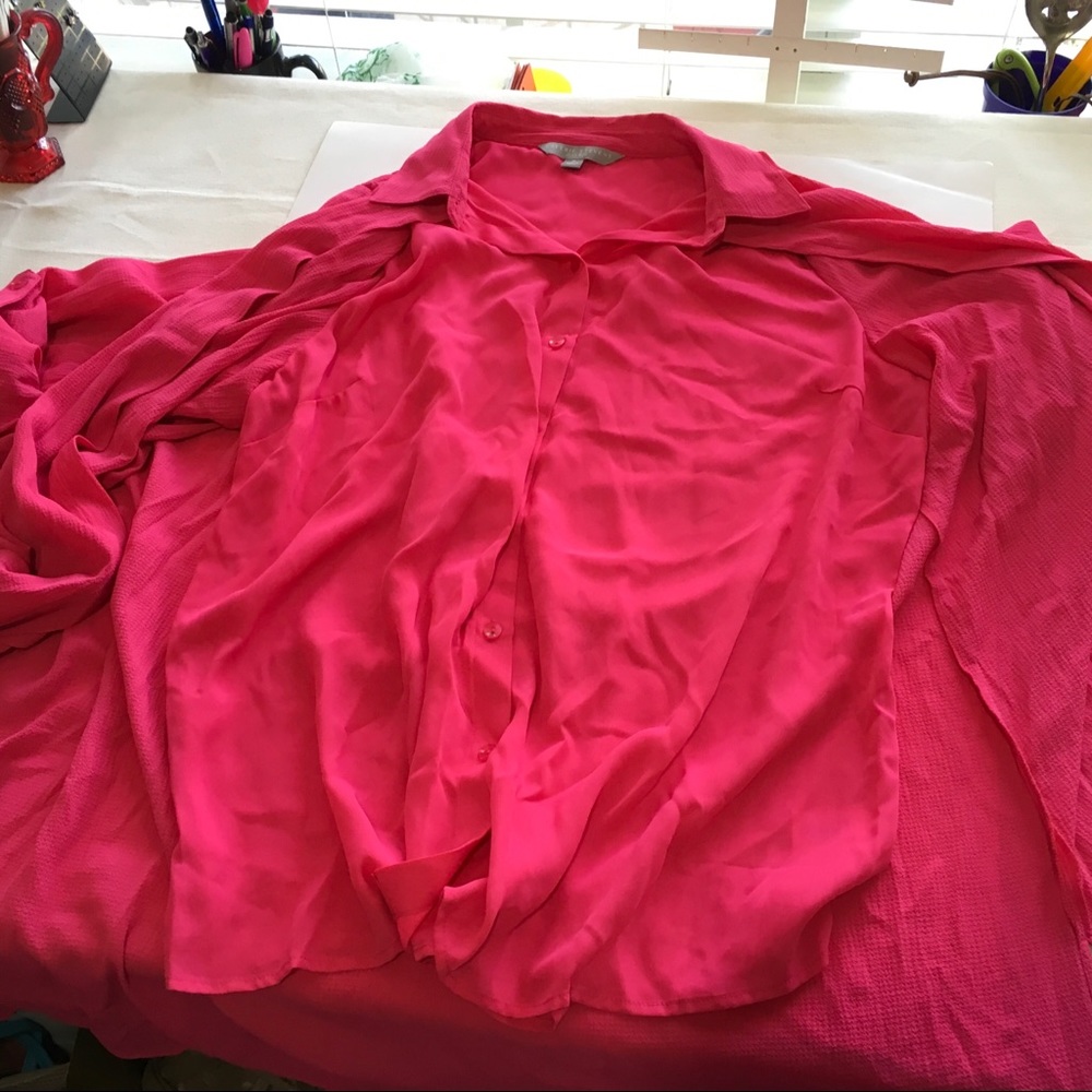 New Valerie Stevens double layered button tunic 1X. F - Picture 7 of 8